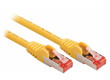 SF/FTP CAT6 síťový kabel zástrčka – zástrčka 0.25 m žlutý