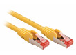 SF/FTP CAT6 síťový kabel zástrčka – zástrčka 0.50 m žlutý