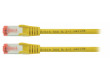 SF/FTP CAT6 síťový kabel zástrčka – zástrčka 1.00 m žlutý