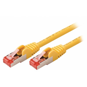 SF/FTP CAT6 síťový kabel zástrčka – zástrčka 1.50 m žlutý