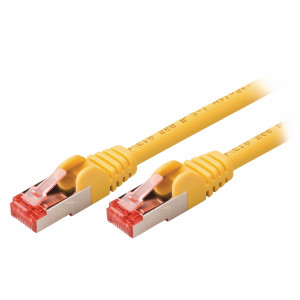 SF/FTP CAT6 síťový kabel zástrčka – zástrčka 5.00 m žlutý