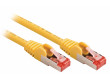 SF/FTP CAT6 síťový kabel zástrčka – zástrčka 7.50 m žlutý