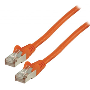 Patch kabel FTP CAT 6, 1 m, oranžový