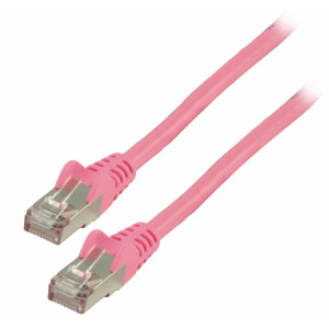 Patch kabel FTP CAT 6, 0,25 m, růžový