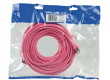 Patch kabel FTP CAT 6, 15 m, růžový