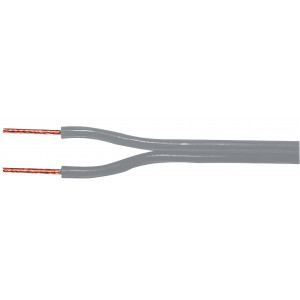 Kabel repro 2x0.50mm - šedý, 100m