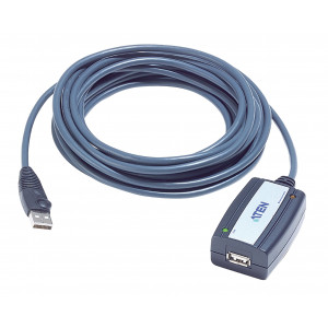 Aktivní Prodlužovací Kabel USB 2.0 USB A Zástrčka - USB A Zásuvka 5 m Šedá