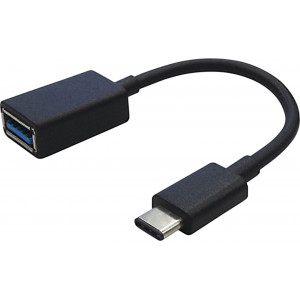 Kabel USB 3.0 USB-C Zástrčka - A Zásuvka 1.00 m Černá
