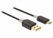 Kabel USB 2.0 USB-C Zástrčka - A Zástrčka 1.00 m Antracit