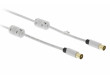 Koaxiální Kabel 100 dB Koax Zástrčka - Koax Zásuvka 2 m Bílá