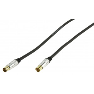 Anténní koaxiální kabel koax (M) - koax (F) 1.50 m