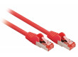 Síťový Kabel CAT6 S/FTP RJ45 (8P8C) Zástrčka - RJ45 (8P8C) Zástrčka 0.15 m Červená