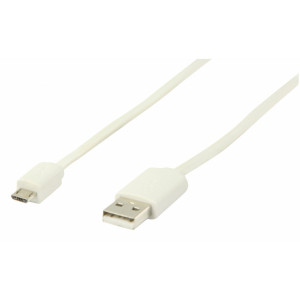 Kabel USB 2.0, zástrčka A - zástrčka micro B, 1,00 m černý