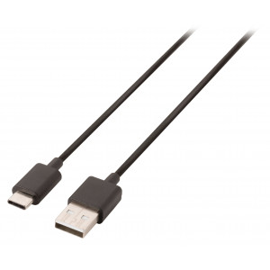 Kabel USB 2.0 USB-C Zástrčka - A Zástrčka 2 m Černá