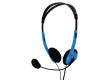 Stereo headset, modrý