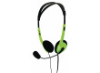 Stereo headset, zelený