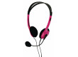 Stereo headset, růžový