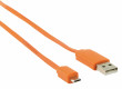 Kabel USB 2.0, zástrčka A - zástrčka micro B, 1,00 m černý