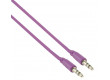 Kabel jack 3.5/m - jack 3.5/m, fialový - 1 m