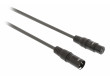 XLR Stereo Kabel XLR 3kolíkový Zástrčka - XLR 3kolíkový Zásuvka 0.50 m Tmavě Šedá