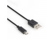 Kabel USB 2.0 A Zástrčka - Micro B Zástrčka 1 m Černá