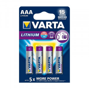 Lithiová Baterie AAA 4-Blistr