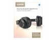Sluchátka Přes Uši Bluetooth 1.20 m Černá