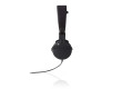 Kabelová Sluchátka | On-ear | Skládací | Kulatý Kabel 1,2 m | Černá barva