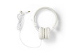 Kabelová Sluchátka | On-ear | Skládací | Kulatý Kabel 1,2 m | Bílá barva