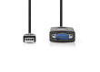 Převodník | USB A zástrčka na RS232 zástrčka | USB 2.0 | 0,9 m kabel