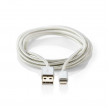 Synchronizační a nabíjecí kabel | Apple Lightning 8-pin Zástrčka - USB A Zástrčka | 1 m | Hliník