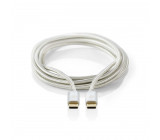 Kabel USB 3.1 (Gen1) | Typ-C Zástrčka - Typ-C Zástrčka | 1 m | Hliník