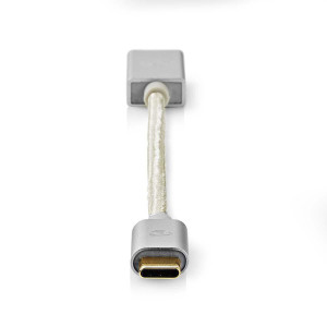 USB 3.0 Kabel | Typ-C Zástrčka - A Zásuvka | 0,15 m | Hliník