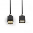 USB 2.0 kabel | A Zástrčka - A Zásuvka | 2 m | Antracit