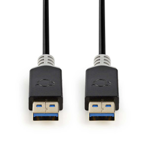 USB 3.0 Kabel | A Zástrčka - A Zástrčka | 2 m | Antracit