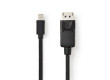 Mini DisplayPort – DisplayPort Kabel | Mini DisplayPort Zástrčka - DisplayPort Zástrčka | 2 m | Černá barva