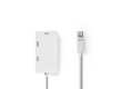 Kabel s Multi Adaptérem Mini DisplayPort | Mini DisplayPort Zástrčka - VGA Zásuvka + DVI-D 24+1-Pin Zásuvka + HDMI™ výstup | 0,2 m | Bílá barva