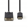 Kabel HDMI – DVI | Konektor HDMI™ - DVI-D 24+1-Pin Zástrčka | 2 m | Antracit