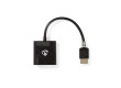 Kabel HDMI – VGA | Konektor HDMI™ - VGA Zásuvka + 3,5mm výstup | 0,2 m | Antracit