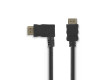 Kabel High Speed HDMI™ s Ethernetem | Konektor HDMI™ - HDMI™ Konektor Levý Úhlový | 1,5 m | Černá barva