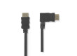 Kabel High Speed HDMI™ s Ethernetem | Konektor HDMI™ - HDMI™ Konektor Pravý Úhlový | 1,5 m | Černá barva
