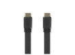 Plochý High Speed HDMI™ Kabel s Ethernetem | Konektor HDMI™ - Konektor HDMI™ | 10 m | Černá barva