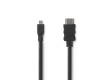 Kabel High Speed HDMI™ s Ethernetem | Konektor HDMI™ - HDMI™ Micro Konektor | 1,5 m | Černá barva