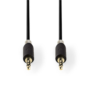 Stereofonní Audio Kabel | 3,5mm Zástrčka - 3,5mm Zástrčka | 10 m | Antracit