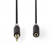 Stereofonní Audio Kabel | 3,5mm Zástrčka - 3,5mm Zásuvka | 2 m | Antracit