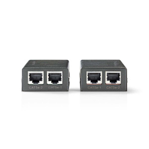 HDMI™ Cat 5 Extender | Až 30,0 m - 1x HDMI™ vstup + 2x RJ45 Zásuvka | 1x HDMI™ výstup + 2x RJ45 Zásuvka