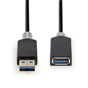 USB 3.0 Kabel | A Zástrčka - A Zásuvka | 2 m | Antracit