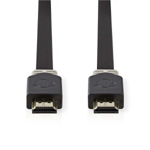 Plochý High Speed HDMI™ Kabel s Ethernetem | Konektor HDMI™ - Konektor HDMI™ | 2 m | Antracit