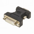 VGA – DVI Adaptér | VGA zástrčka - DVI-I 24+5-pin Zásuvka | Černá barva