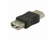USB 2.0 Adaptér | A Zásuvka - A Zásuvka | Černá barva